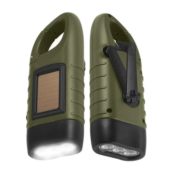 Lampe de Poche Solaire à Manivelle - 3 LEDs – Image 6