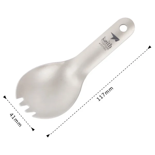 Cuillère-Fourchette en Titane Keith Ti5312 - 13.6g – Image 7