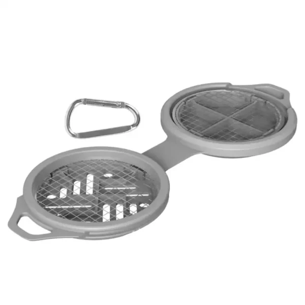 Support de Bobine Anti-Moustique Camping - Silicone & Acier Inox