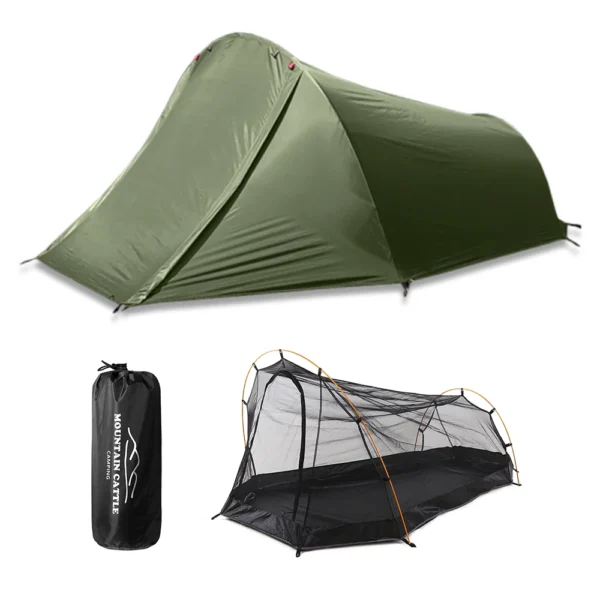 Tente 2 Places Imperméable - Double Toit Ventilé
