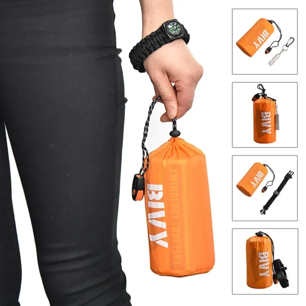 Kit de Survie d'Urgence 3 en 1 - Abri, Sac de Couchage – Image 3