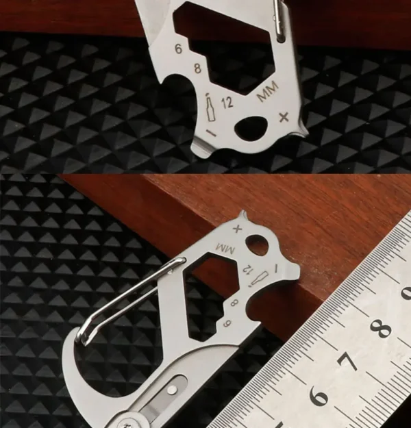 Mini Keyblade Multifonction - Porte-Clés Acier Inox 8cm – Image 7