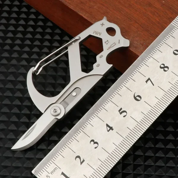 Mini Keyblade Multifonction - Porte-Clés Acier Inox 8cm – Image 4