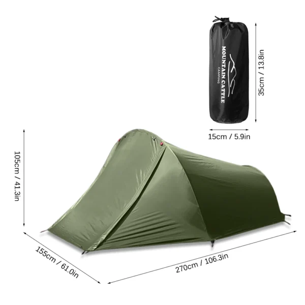 Tente 2 Places Imperméable - Double Toit Ventilé – Image 5
