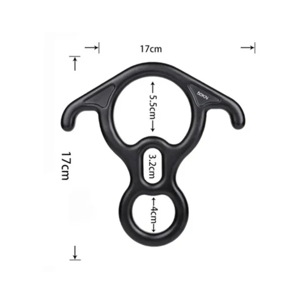 Descendeur en 8 Professionnel OX Horn - 50kN – Image 4