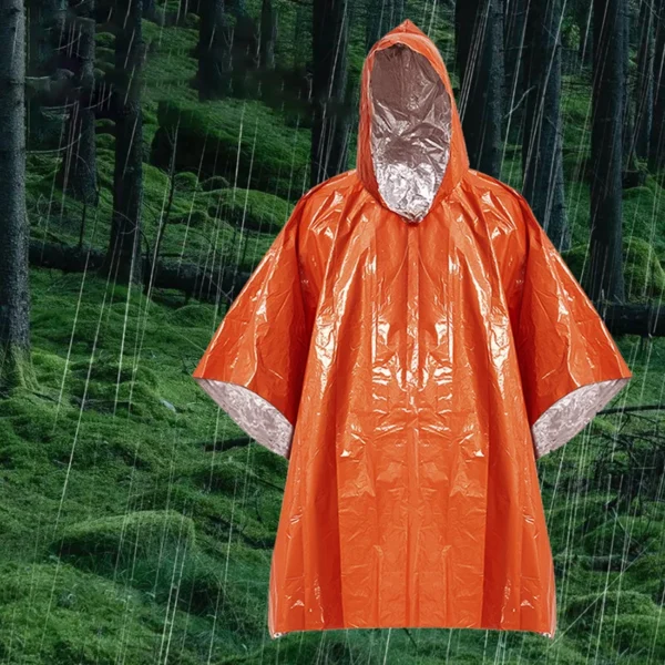 Poncho de Pluie Survival & Couverture d'Urgence – Image 2