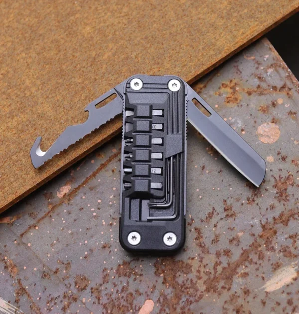 Mini Couteau Multifonction Pliant 12 en 1