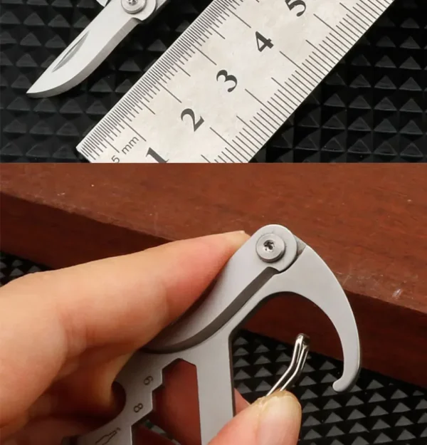 Mini Keyblade Multifonction - Porte-Clés Acier Inox 8cm – Image 8