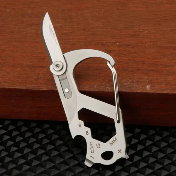 Mini Keyblade Multifonction - Porte-Clés Acier Inox 8cm – Image 2