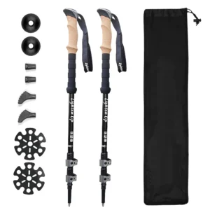 Bâtons de Randonnée Télescopiques - Lot de 2