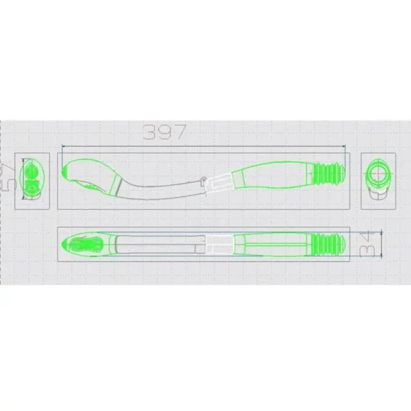 Pince à Mouchoirs Longue 39.7cm - Poignée Pliable – Image 10