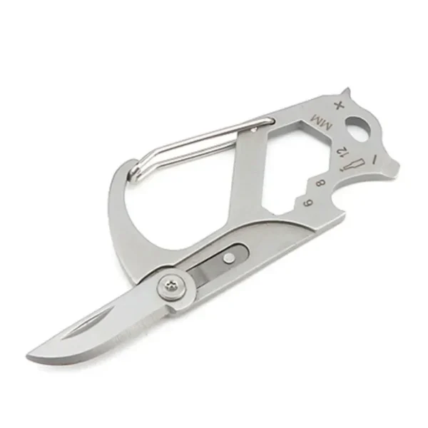Mini Keyblade Multifonction - Porte-Clés Acier Inox 8cm