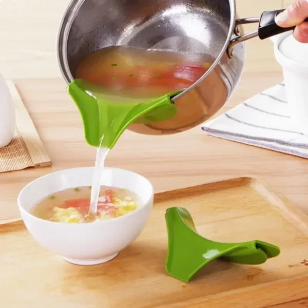 Entonnoir Liquide en Silicone Alimentaire Anti-Renversement – Image 10