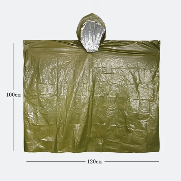 Poncho de Pluie Survival & Couverture d'Urgence – Image 4