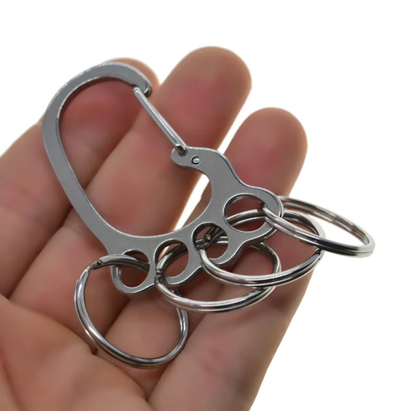 Porte-Clés à Ressort Acier Inox 304 – Image 3