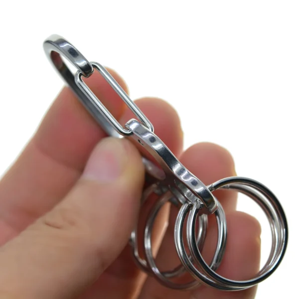 Porte-Clés à Ressort Acier Inox 304 – Image 4