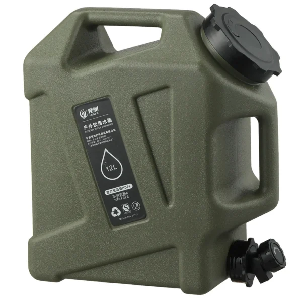 Bidon de Rangement Alimentaire 12L – PE Militaire (Kit Complet) – Image 9