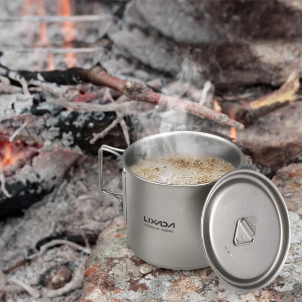 Ensemble Vaisselle Titane Camping - Gobelet 550ml – Image 6