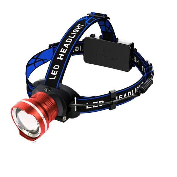 Lampe Frontale 4 LED – Zoomable, Étanche IPX4 – Image 14