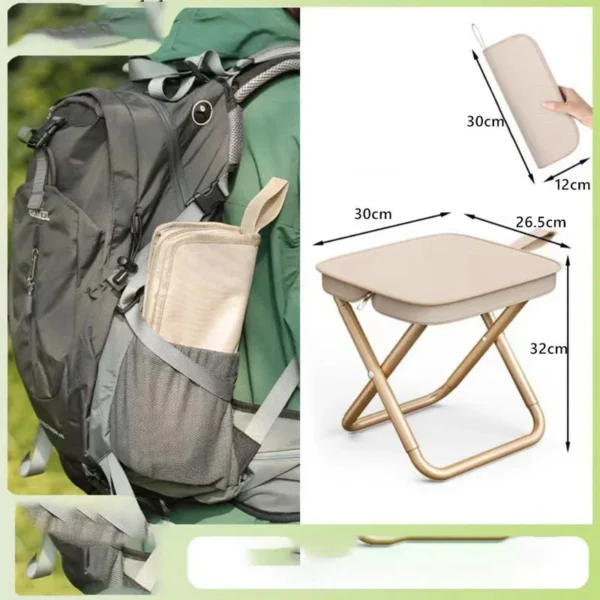 Tabouret Pliant Portable - Acier Carbone – Image 8