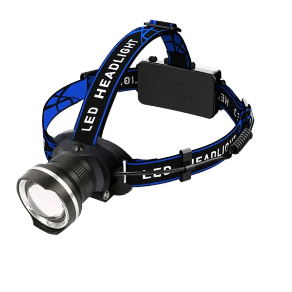 Lampe Frontale 4 LED – Zoomable, Étanche IPX4 – Image 13