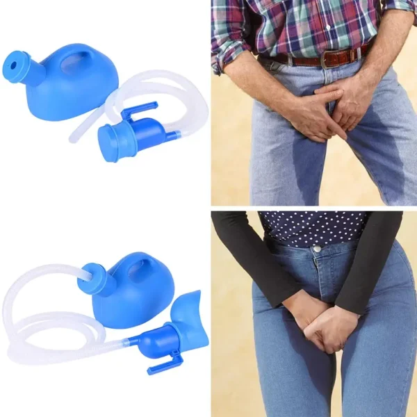 Urinoir Portable 2000ml - Unisexe avec Tube 1.6m – Image 5