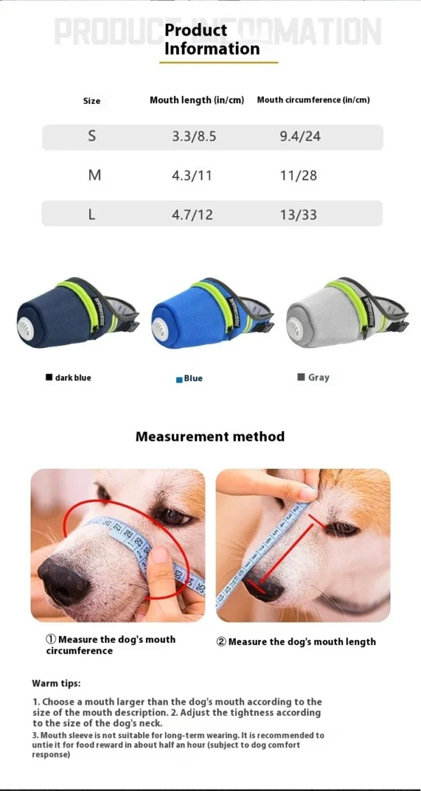 Masque de Protection Respiratoire pour Chien – Image 15