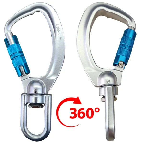 Carabiner Rotatif 360° Professionnel – Sécurité Maximale – Image 3