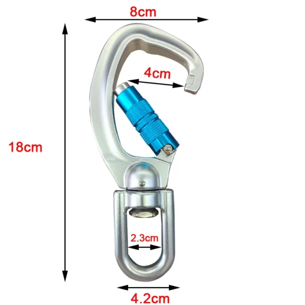 Carabiner Rotatif 360° Professionnel – Sécurité Maximale – Image 4