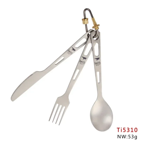 Set de Couverts 3 Pièces en Titane Pur – Image 7
