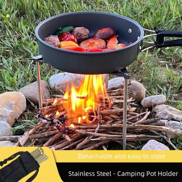 Support de Casserole Camping en Acier Inoxydable – Image 6