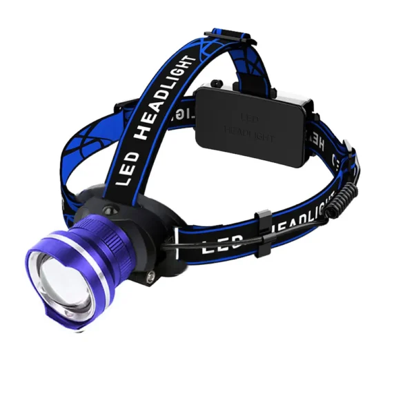 Lampe Frontale 4 LED – Zoomable, Étanche IPX4 – Image 15