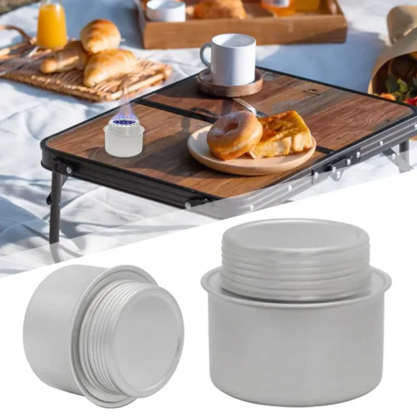 Réchaud à Alcool Ultra-Léger en Aluminium - 120ml - 57x71mm – Image 2