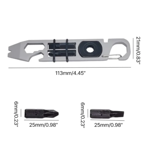 Outil Multifonction Compact en Acier Inoxydable – Image 6