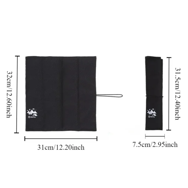 Tapis de Sol 32x31cm Pliable - Ultra Compact - Imperméable – Image 3