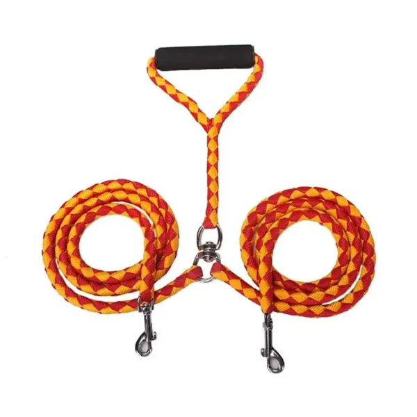 Laisse Double pour Chiens – 1,4m Réglable – Image 9