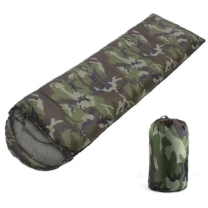 Sac de Couchage 3 Saisons Camouflage - 190x75cm (1kg)