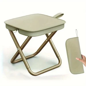 Tabouret Pliant Portable - Acier Carbone