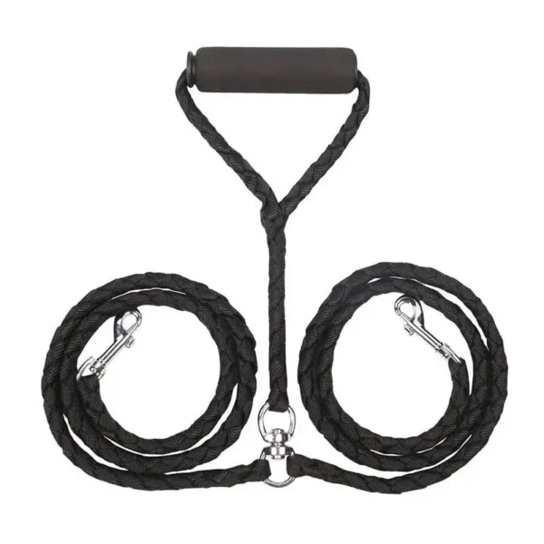 Laisse Double pour Chiens – 1,4m Réglable – Image 7