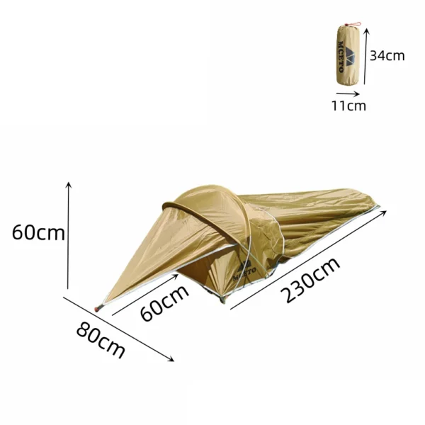 Tente Ultra-Légère 1 Personne 0.9kg - Imperméable PU3000 – Image 6