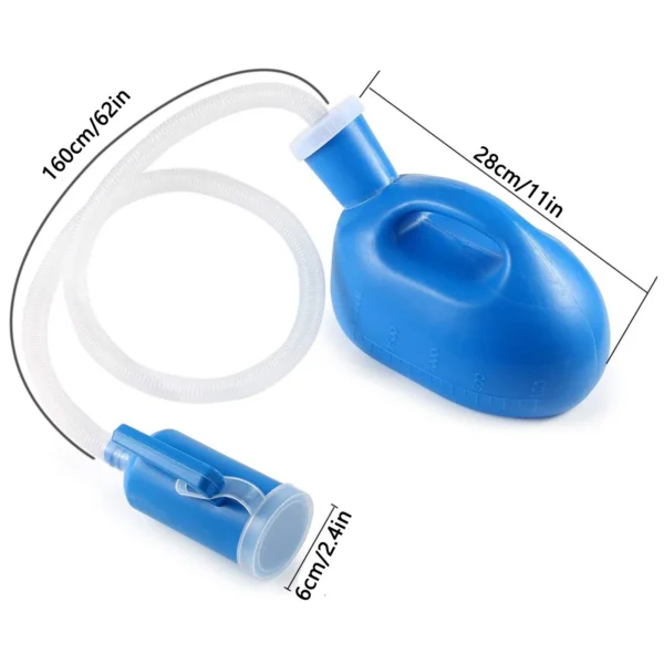 Urinoir Portable 2 en 1 - 2000ml avec Tube 114cm – Image 4