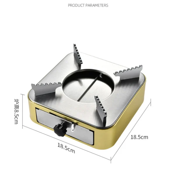 Réchaud à Alcool Camping - Compact 18.5x18.5x8.5cm – Image 2