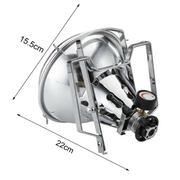 Chauffage Gaz Portable - 1000W - Acier Inoxydable – Image 6