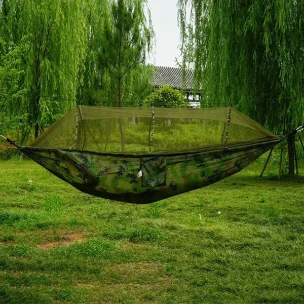 Hamac de Camping Parachute – Nylon 210T (260x140cm) – Image 5