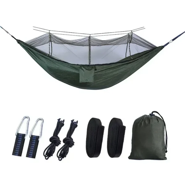Hamac de Camping Parachute – Nylon 210T (260x140cm) – Image 8