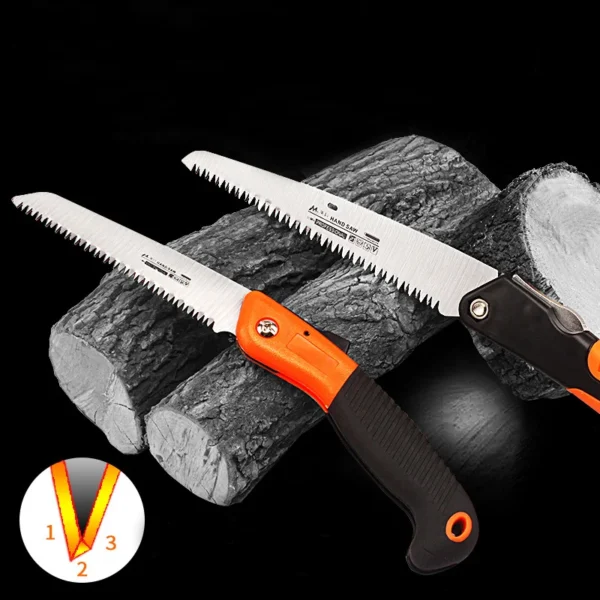 Scie Pliante Professionnelle - Lame Acier 65Mn – Image 3