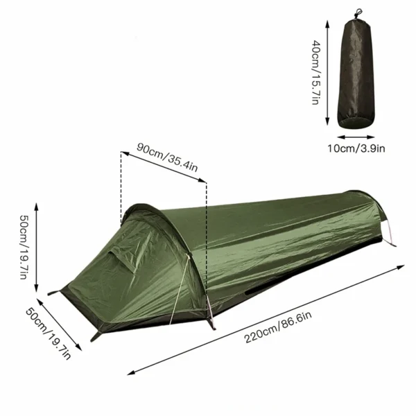 Tapis de Sol Tente PU4000mm - Oxford 210D - 220x90cm – Image 2