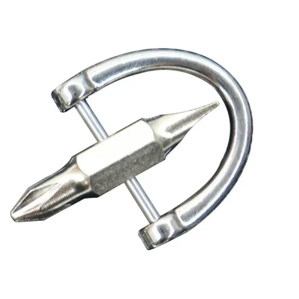 Tournevis Porte-Clés – Acier Chrome
