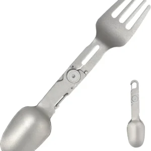 Cuillère-Fourchette Pliable – Titane Pur