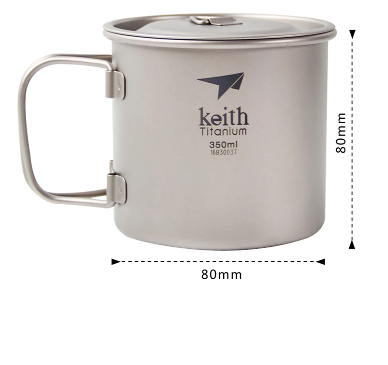 Tasse titane 350ml ultralégère Keith Ti3240 – Image 9